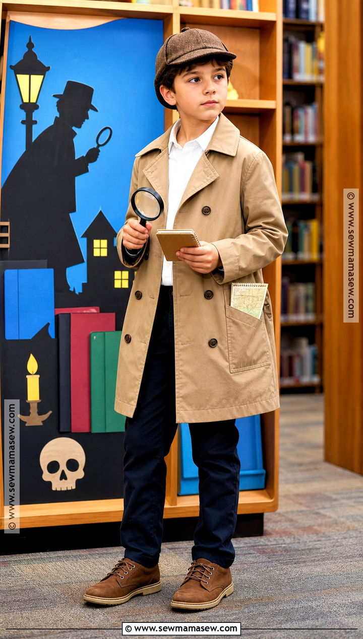 Nate The Great Costume With Detective Hat - 30 boys book character costumes