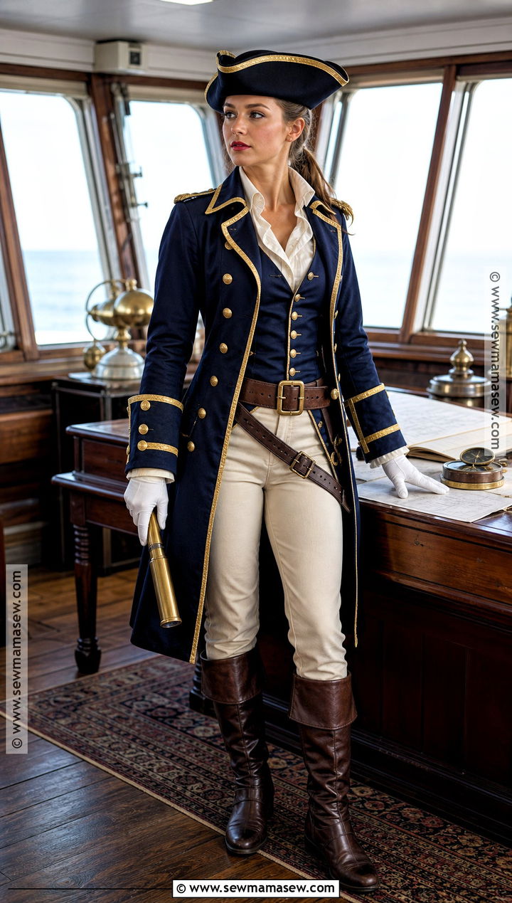 Navy Admiral Pirate Cosplay - 30 pirate cosplay ideas for females