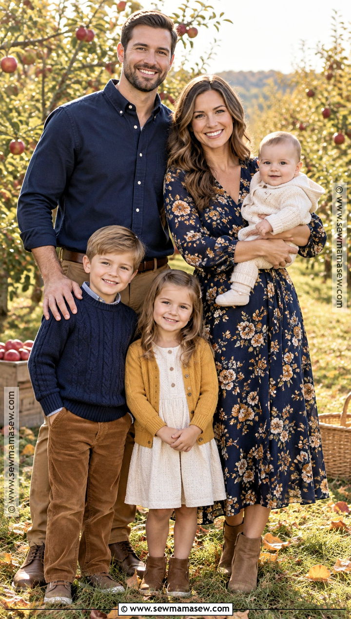 Navy And Mustard Family Photo Outfits - 15 blue family pictures outfits fall