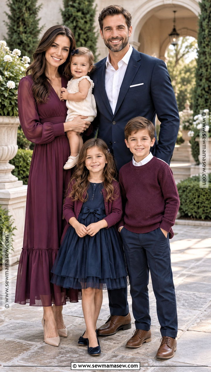 Navy And Plum Family Picture Outfits - 20 fall family pictures outfits navy