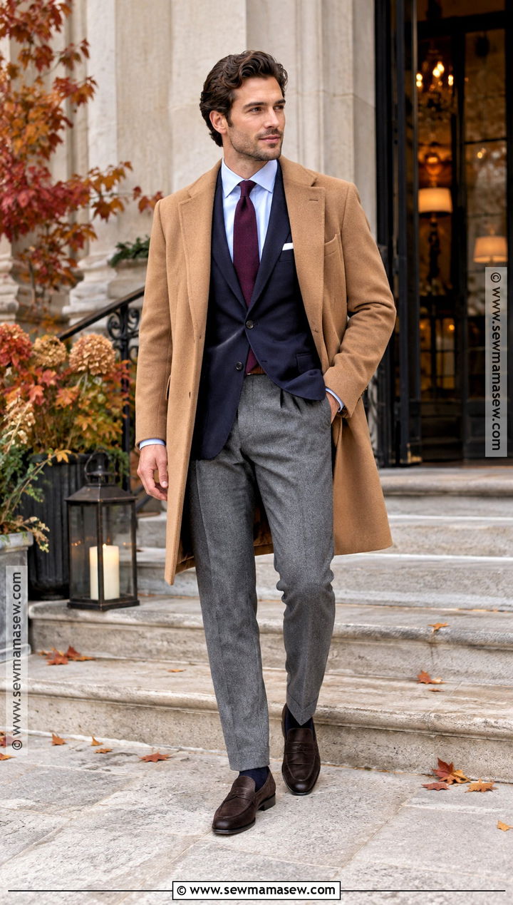 Navy Blazer And Gray Flannel Trousers Fall Cocktail Attire - 15 mens fall cocktail attire ideas
