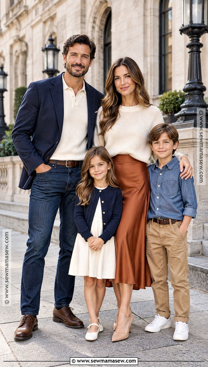 Navy Blazer And Jeans Family Picture Outfits - 20 Navy Family Pictures Outfits Fall