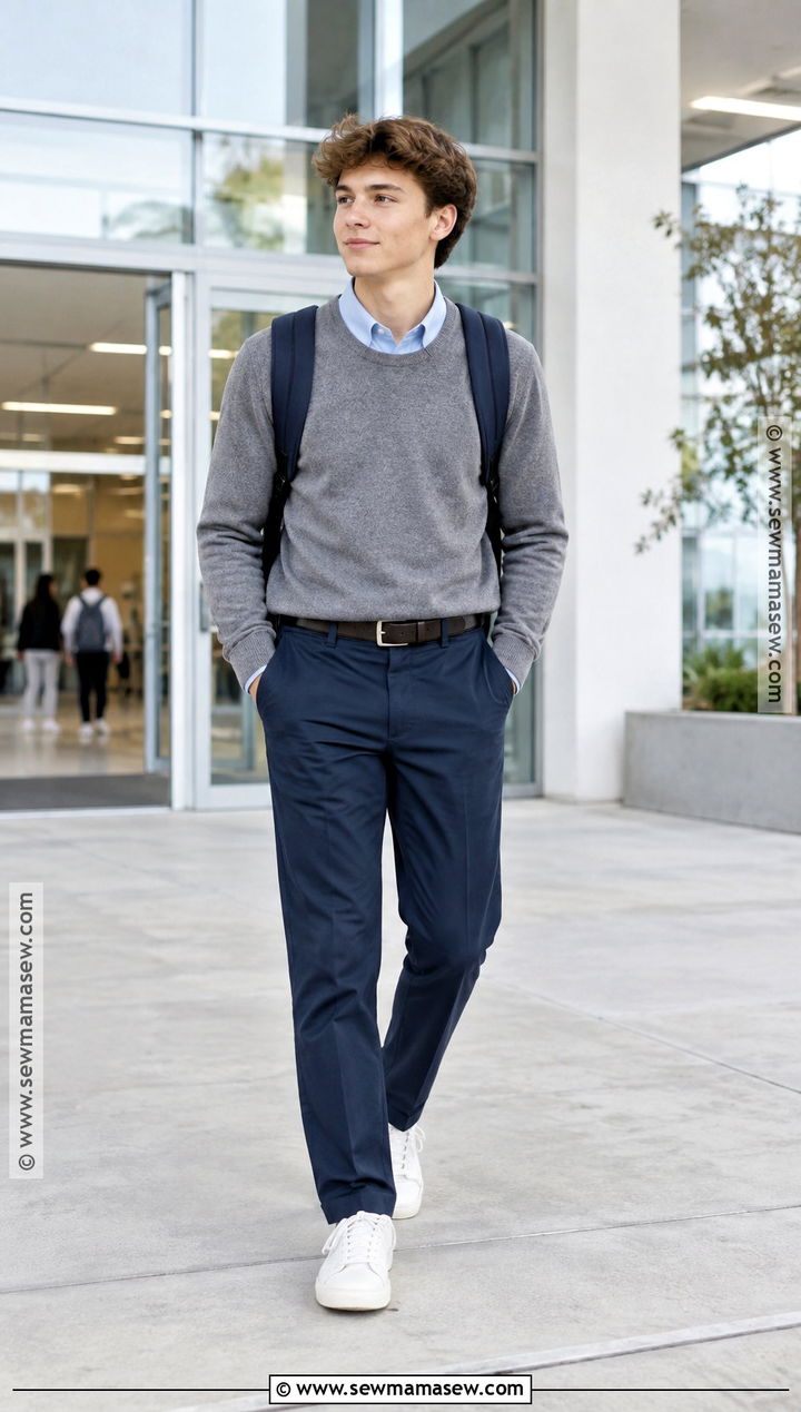 Navy Pants School Uniform - 20 back to school uniform ideas