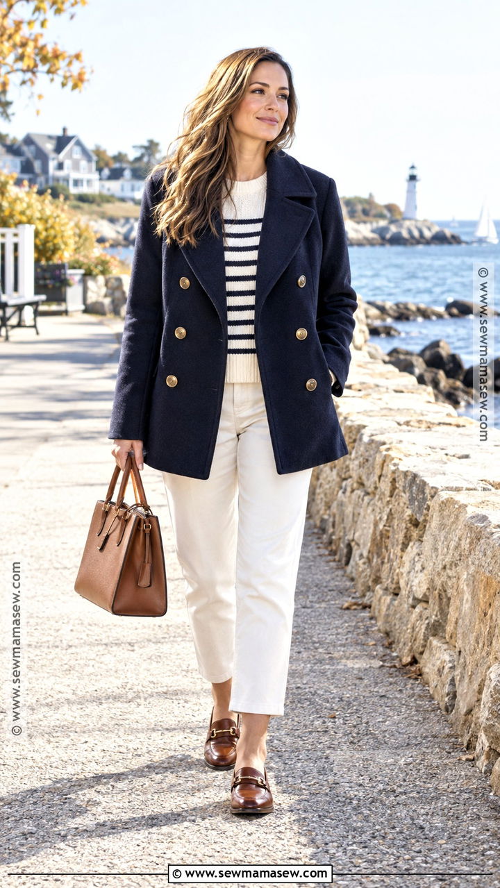Navy Peacoat Outfit - 20 coat for fall ideas