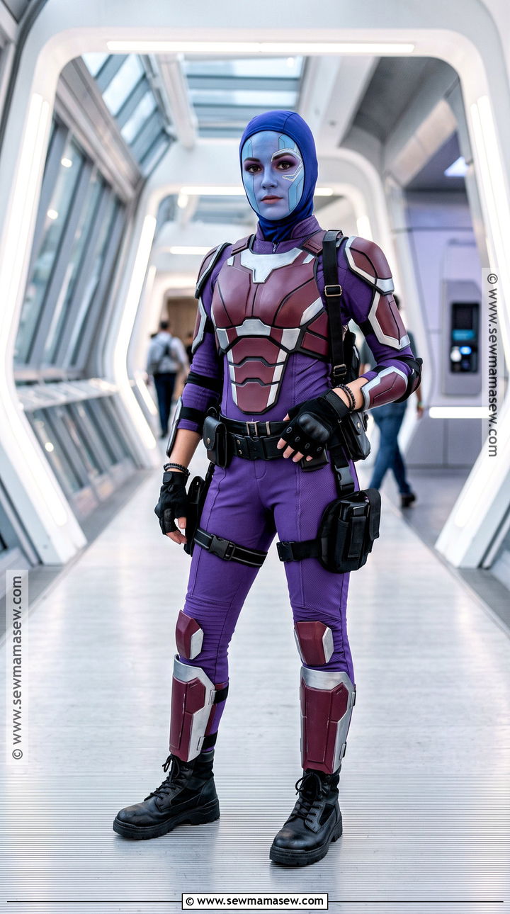 Nebula Cosplay With Purple Armor - 35 marvel cosplay ideas