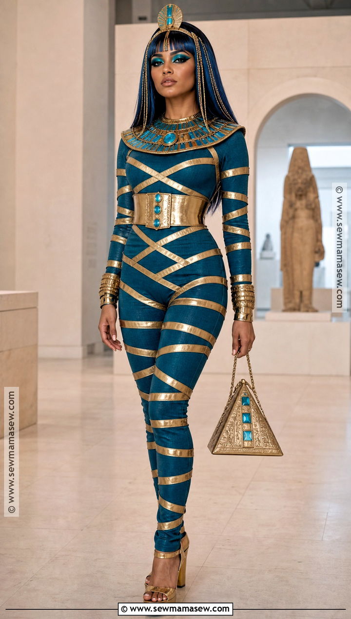Nefera De Nile Costume With Gold Jumpsuit - 35 Monster High Dolls Costume Ideas