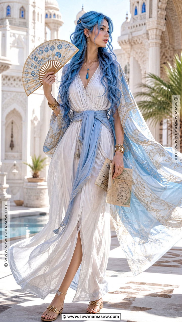 Nefertari Vivi Cosplay With Long Blue Hair - 30 blue hair cosplay ideas