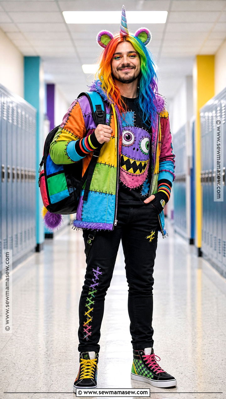 Neighthan Rot Costume With Rainbow Jacket - 35 monster high characters costumes