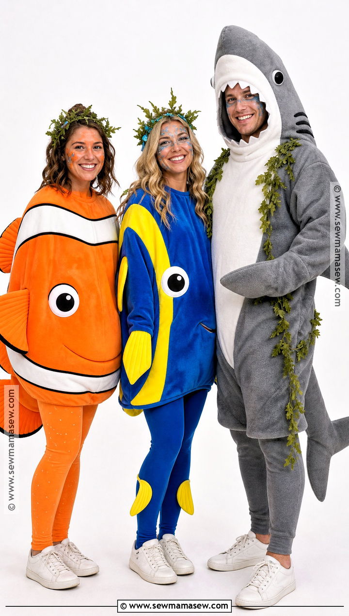Nemo Dory And Bruce Group Costume - 30 nemo and dory costume ideas