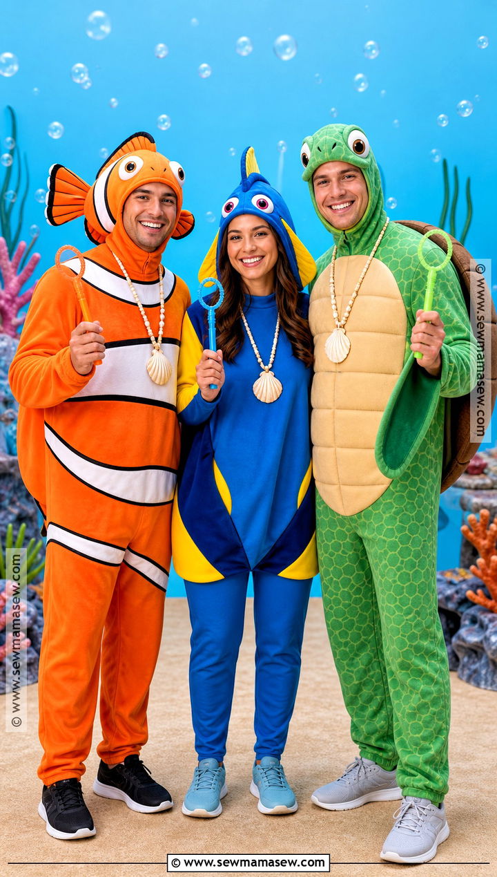 Nemo Dory And Crush Group Costume - 30 nemo and dory costume ideas