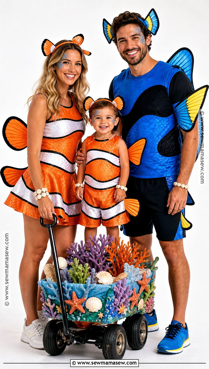 Nemo Dory And Marlin Family Costume - 30 nemo and dory costume ideas