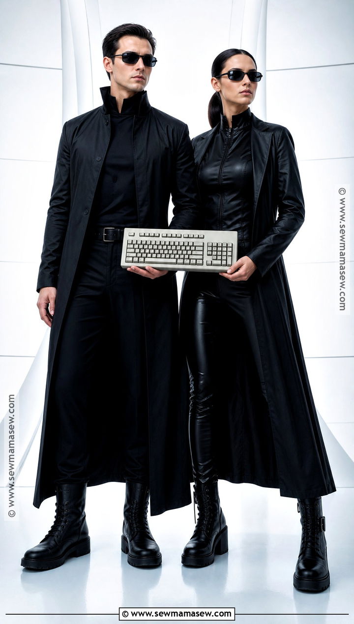 Neo And Trinity Matrix Costume - 30 movie costume ideas for couples