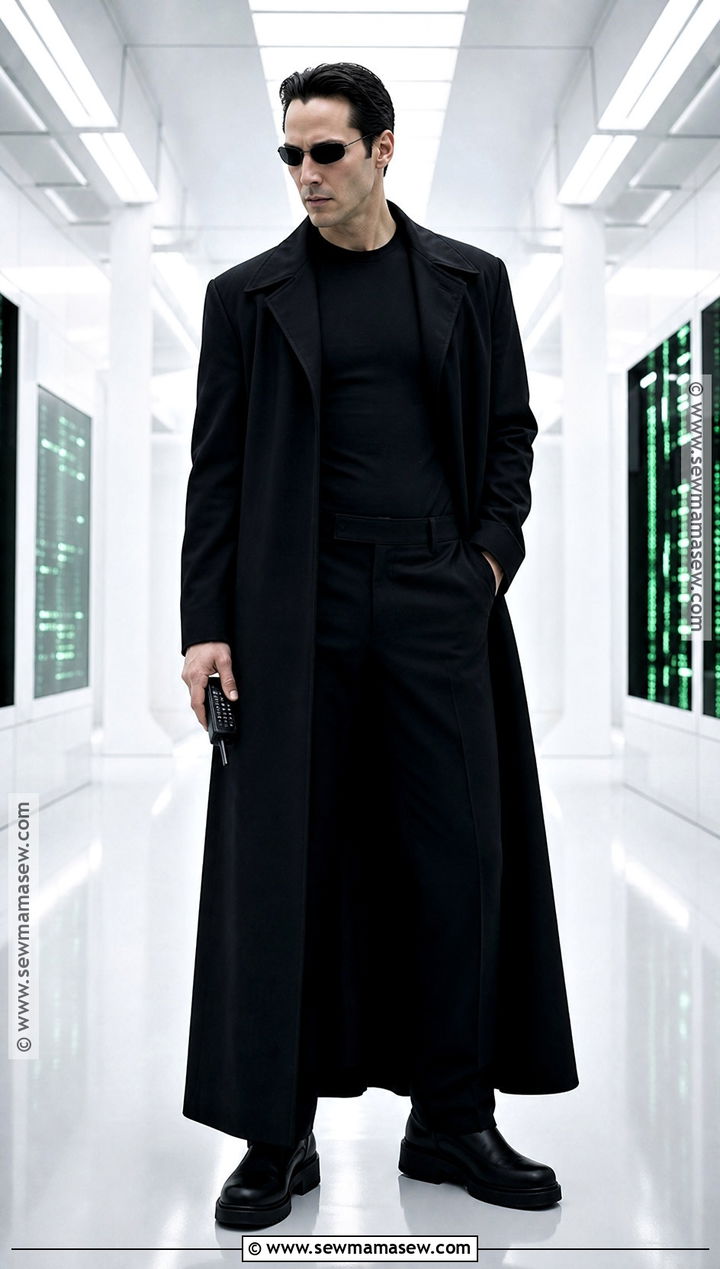 Neo Black Trench Coat Costume - 30 Hollywood Characters Costume Ideas