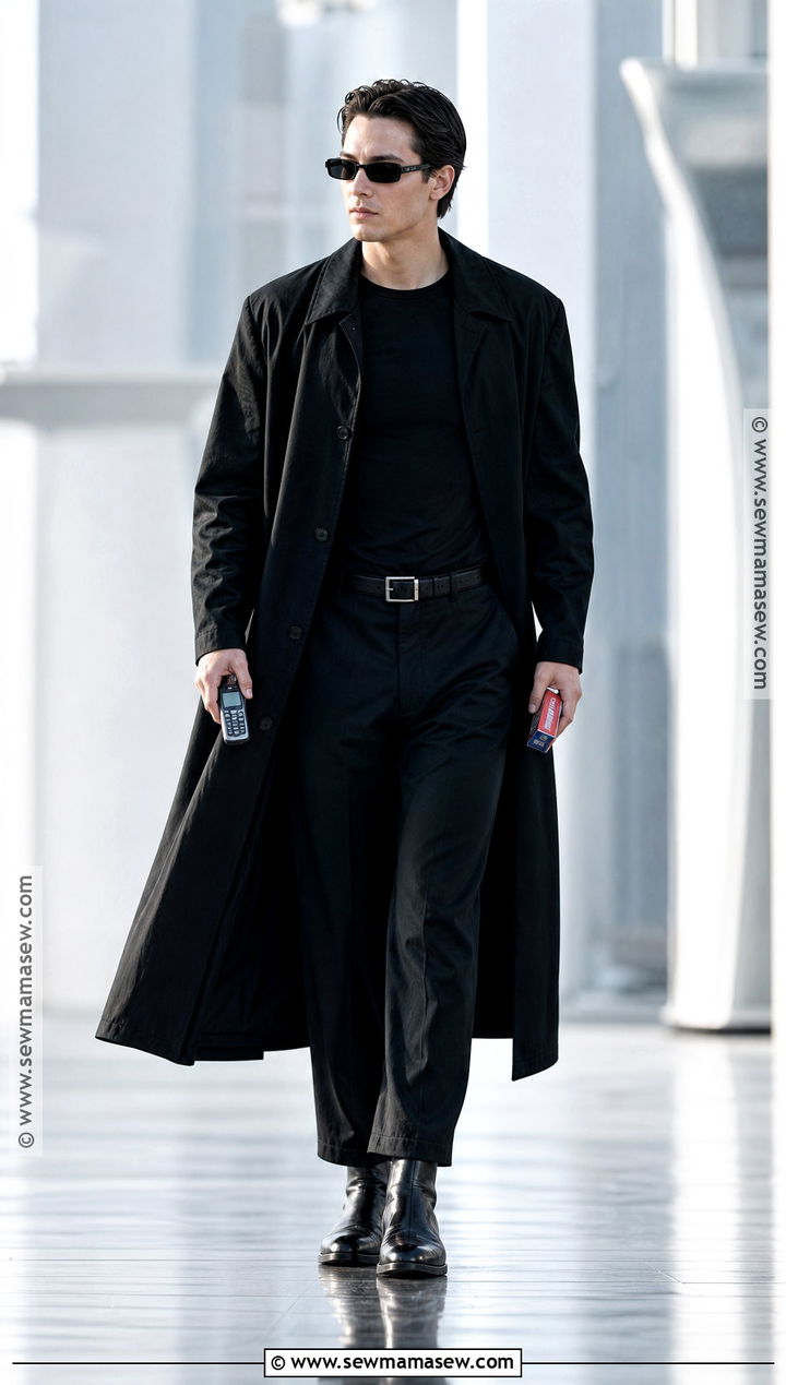 Neo Matrix Black Coat Costume - 30 iconic movie halloween costumes