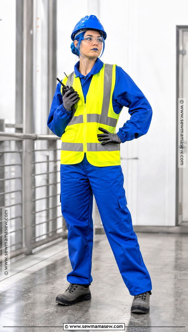 Neon Blue Reflective Construction Worker Costume - 35 neon construction worker costume ideas