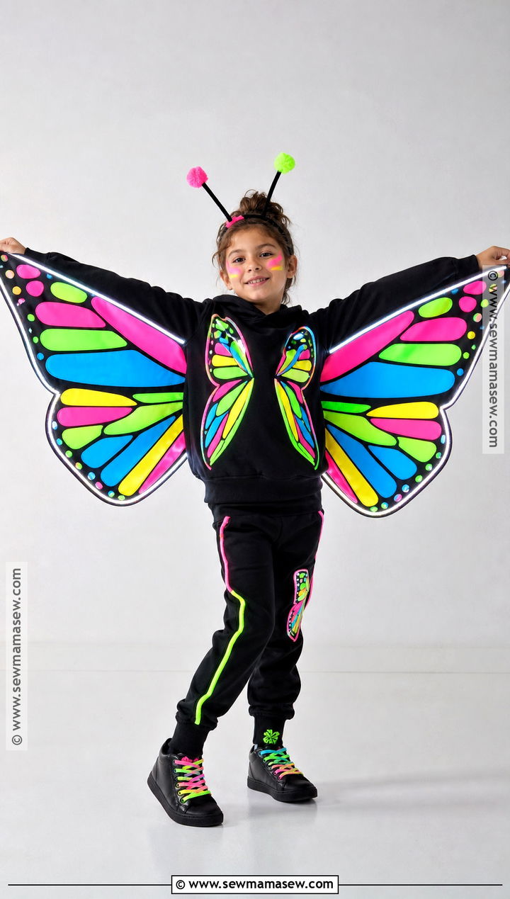 Neon Butterfly Costume For Kids - 35 butterfly costume ideas for kids