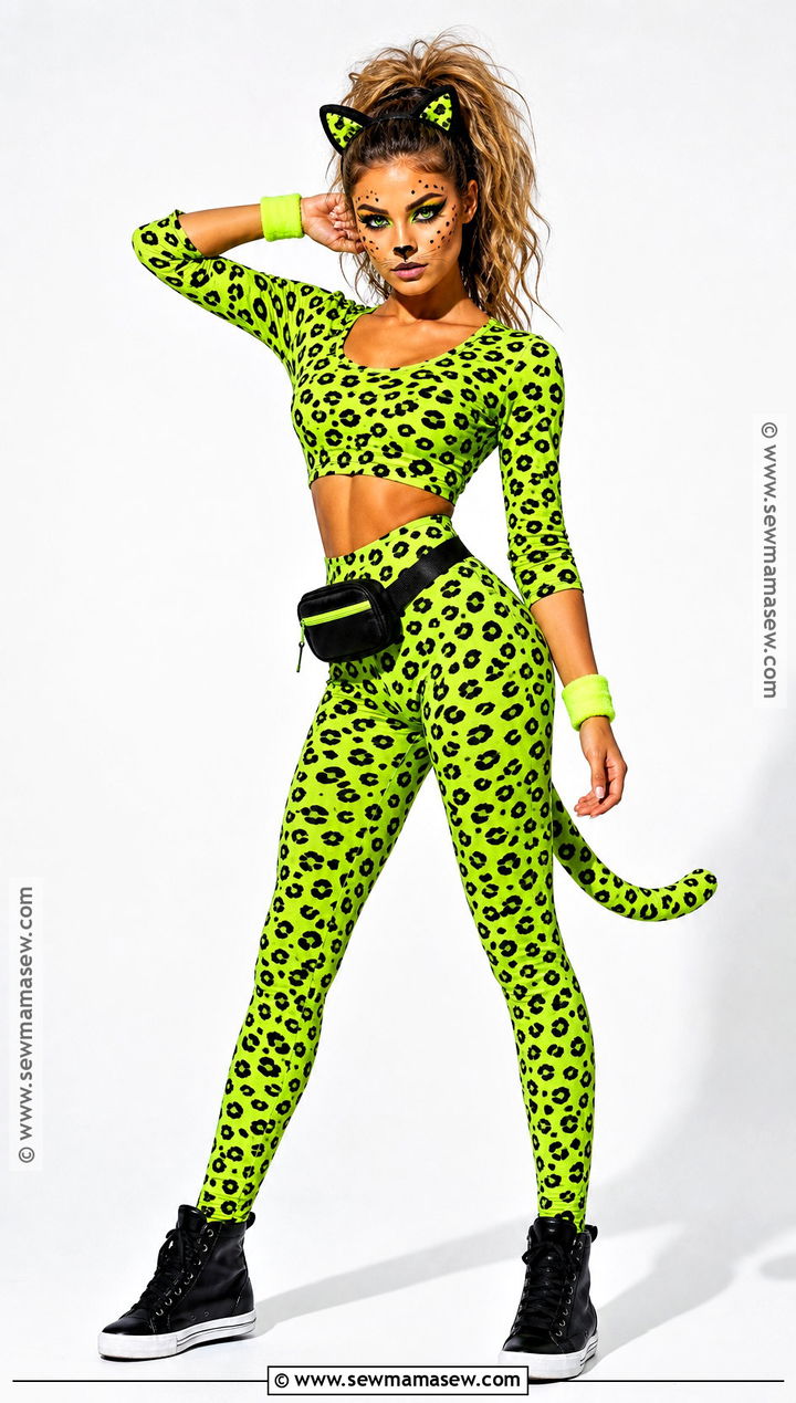 Neon Cheetah Costume - 45 cheetah halloween costume ideas