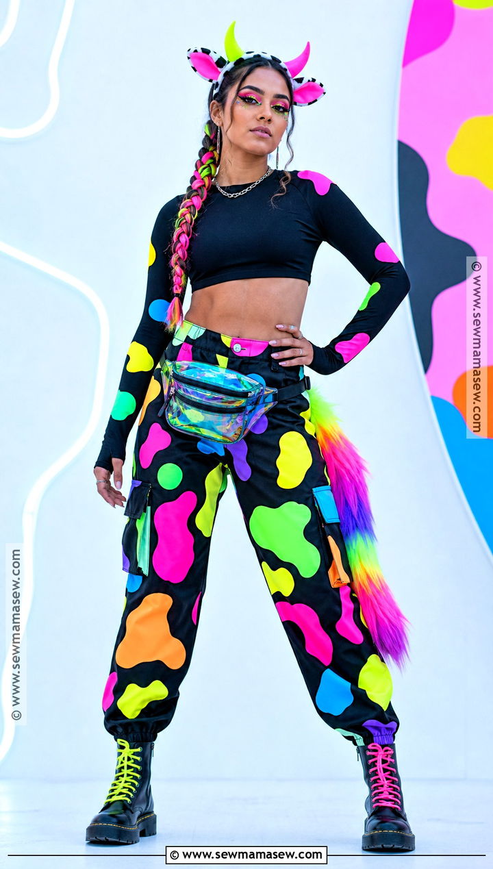 Neon Cow Costume - 30 Cow Costume Women's Ideas
