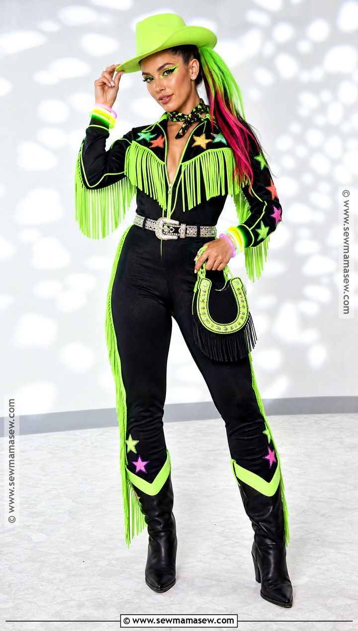 Neon Cowgirl Costume - 45 cowgirl halloween costumes