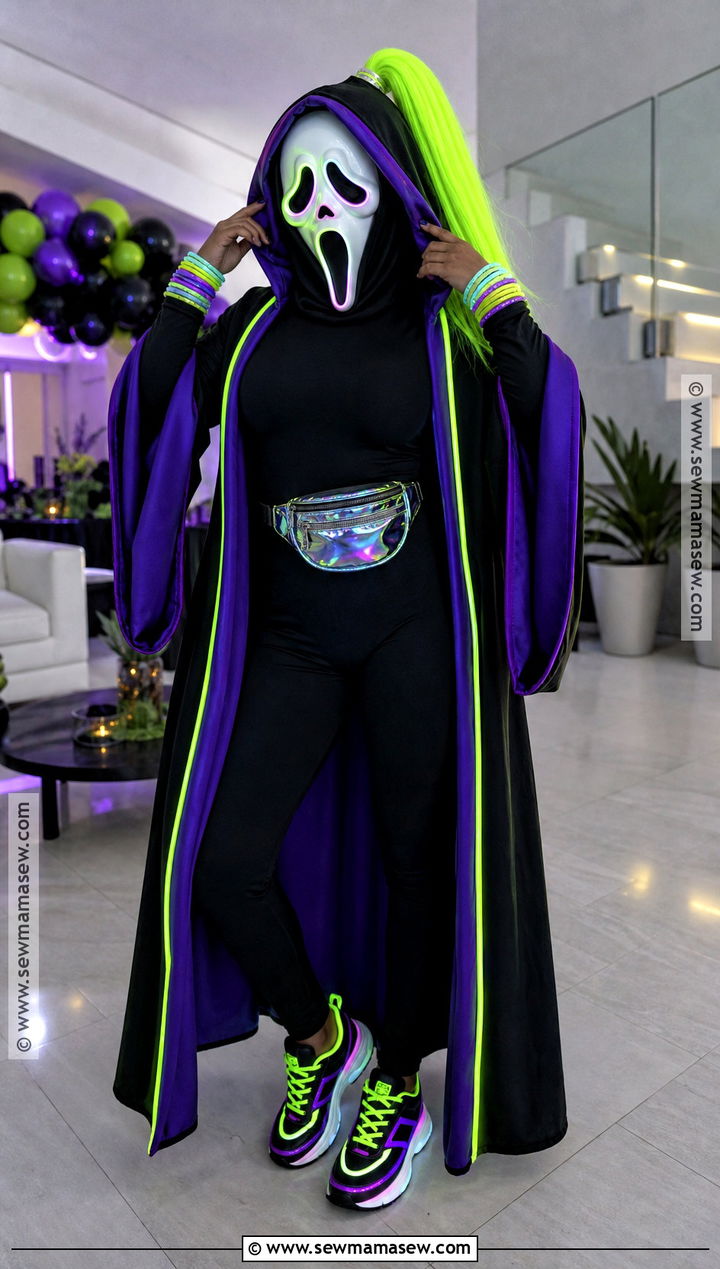 Neon Ghostface Costume - 35 ghostface costume ideas for women