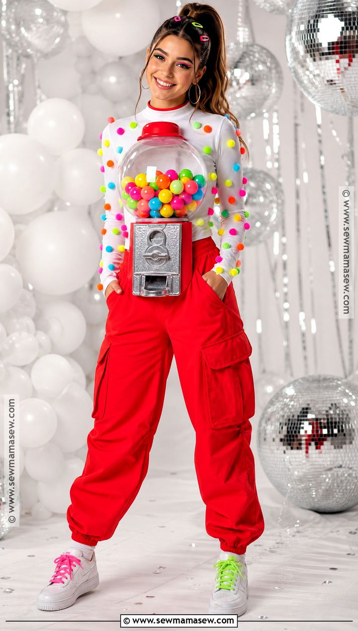 Neon Gumball Machine Costume - 35 gumball costume ideas