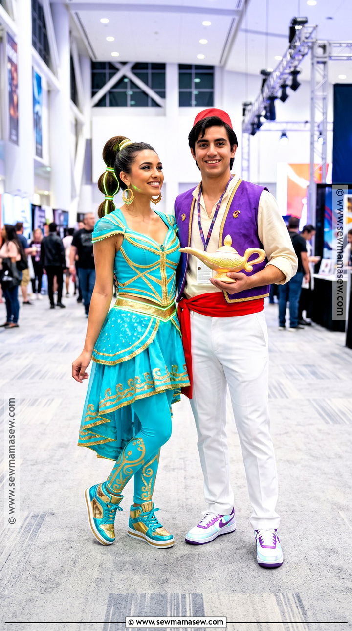 Neon Jasmine And Aladdin Costume - 35 Jasmine And Aladdin Costumes