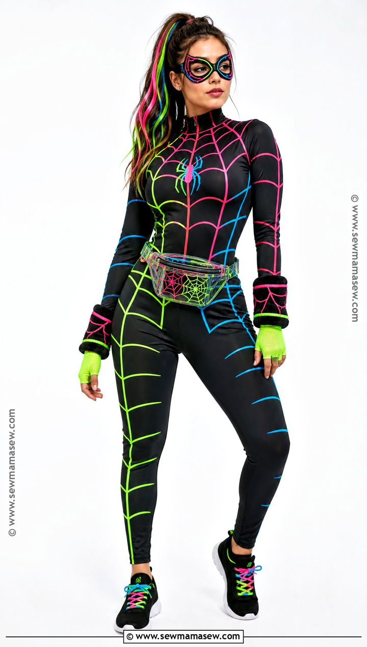 Neon Spider Woman Costume - 30 spider woman costume ideas