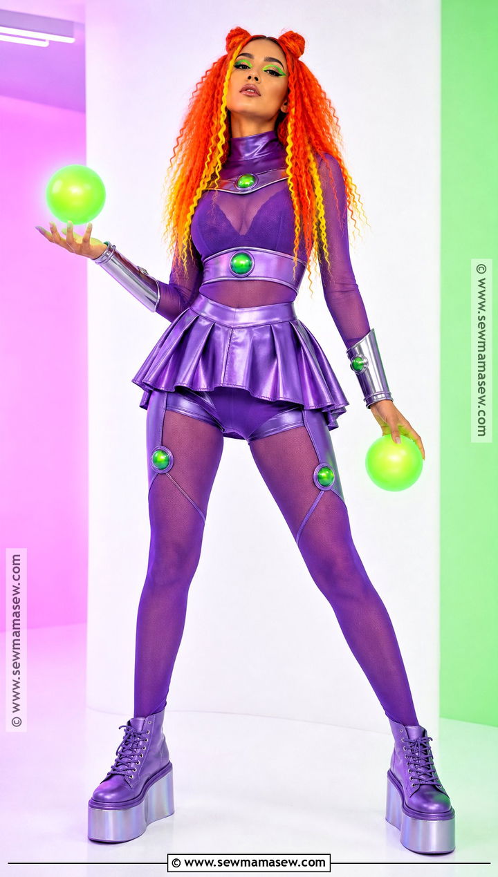 Neon Starfire Costume - 50 starfire costume ideas