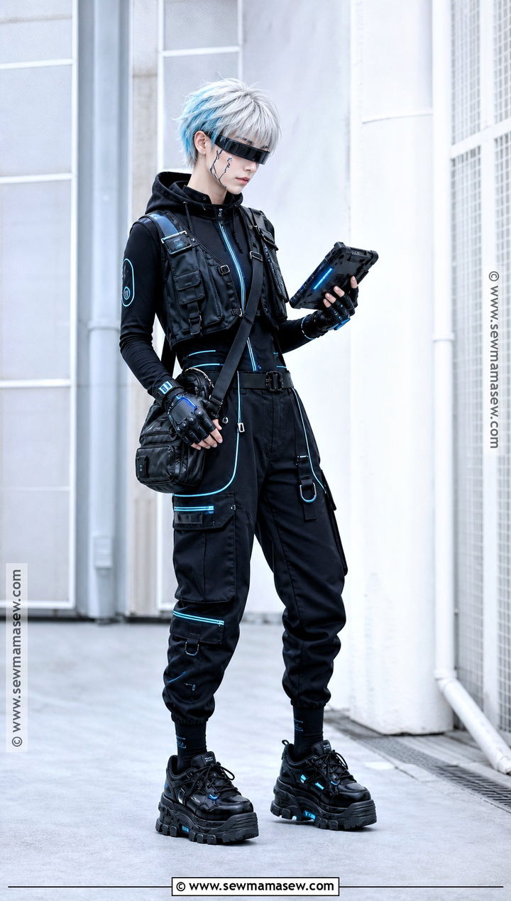 Neon Street Hacker Cyberpunk Cosplay - 35 cyberpunk cosplay ideas