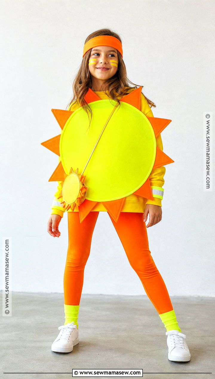 Neon Sun Costume - 30 sun costume ideas for kids
