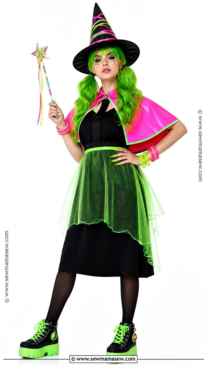 Neon Witch Costume - 50 witch costume ideas