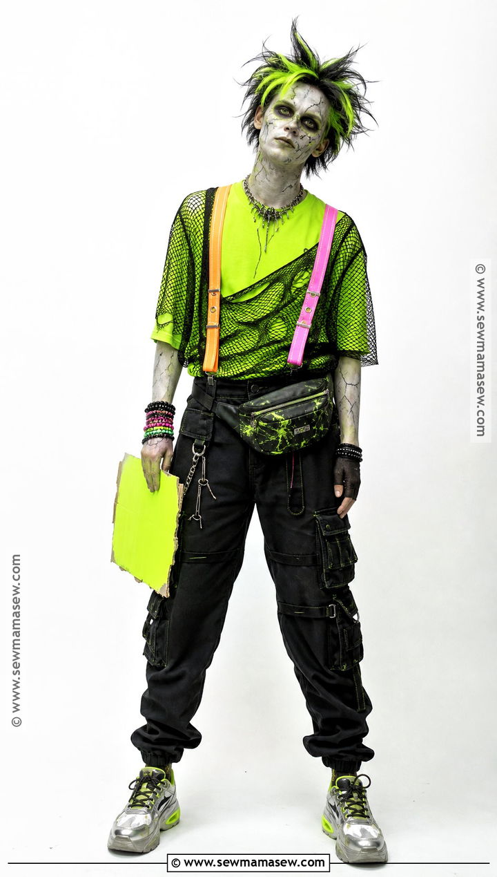Neon Zombie Costume - 35 zombie costume ideas