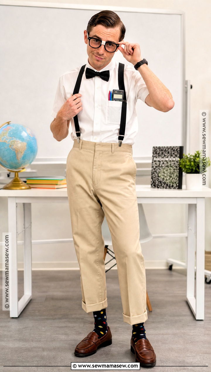 Nerd Costume With Suspenders - 30 easy men halloween costumes for guys