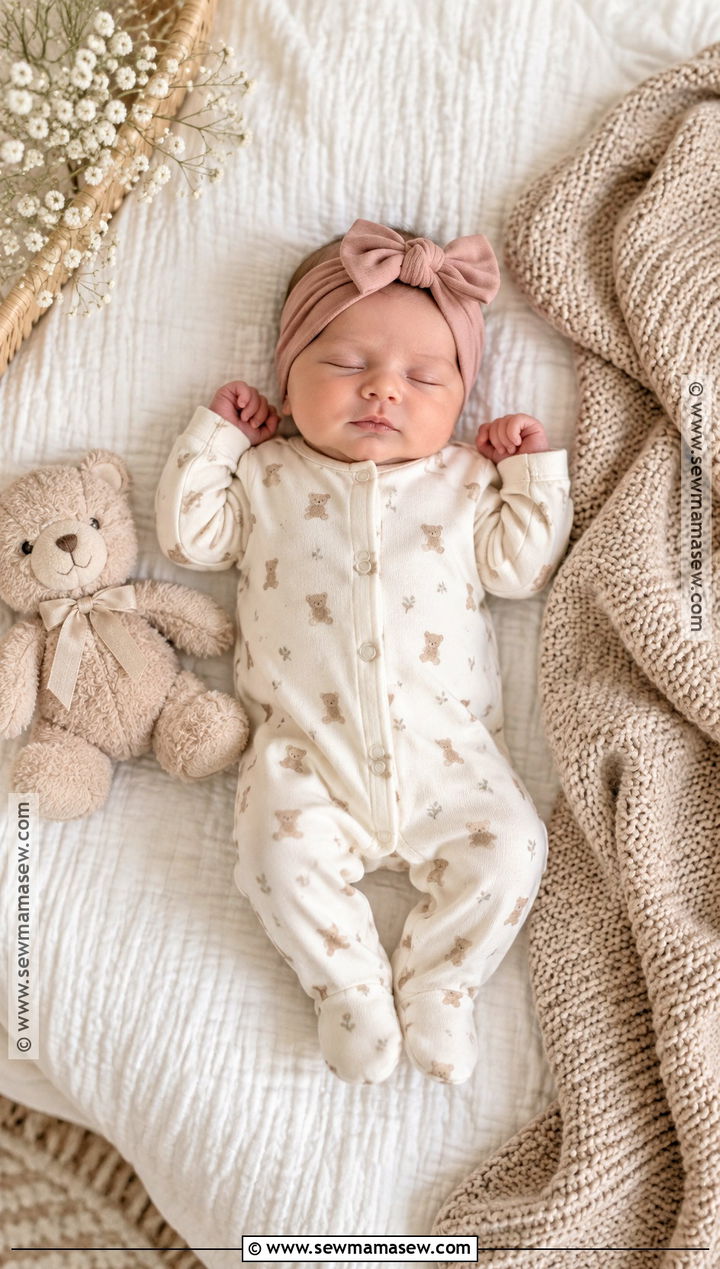 Neutral Bear Footie Baby Girl Fall Coming Home Outfit - 15 baby girl coming home outfit fall ideas