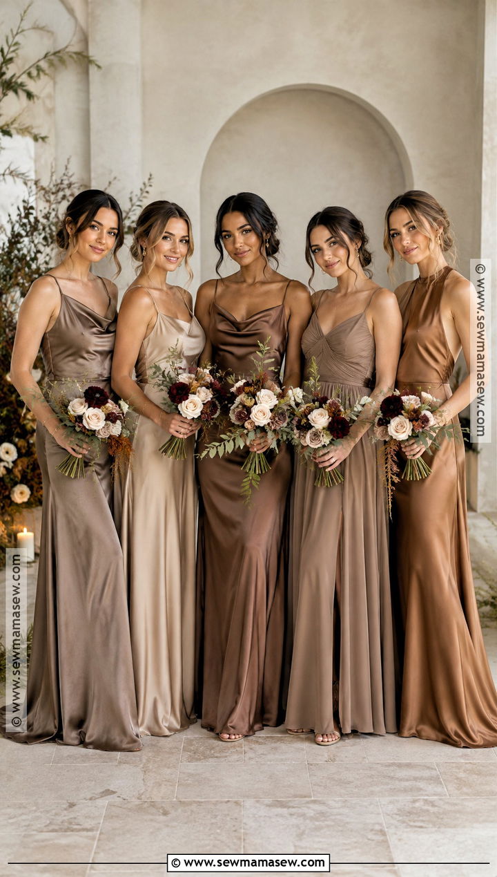 Neutral Bridesmaid Dresses - 25 mixed bridesmaid dresses fall