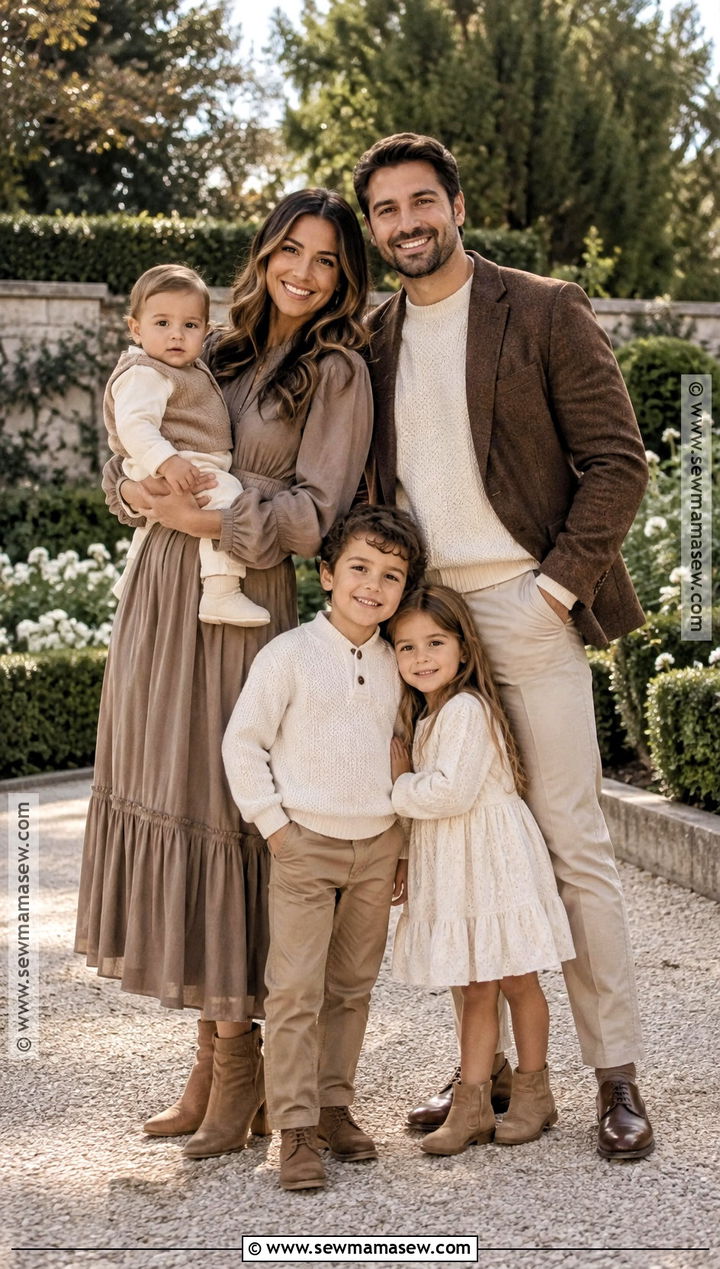 Neutral Dress And Blazer Family Fall Picture Outfit - 15 family fall pictures outfits neutral