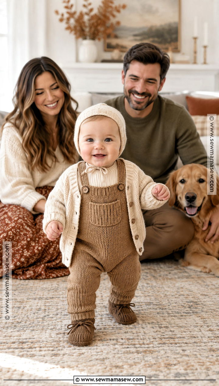 Neutral Family Matching Thanksgiving Outfit - 15 Baby First Thanksgiving Outfit Ideas