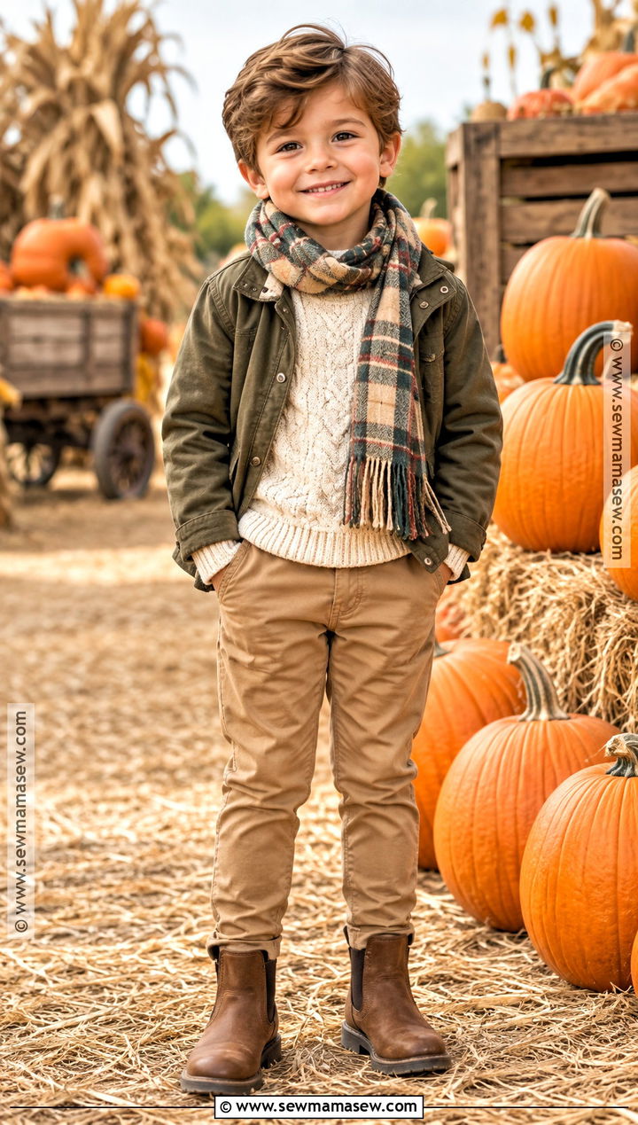 Neutral Family Photo Pumpkin Patch Outfit - 25 pumpkin patch outfit ideas for kids