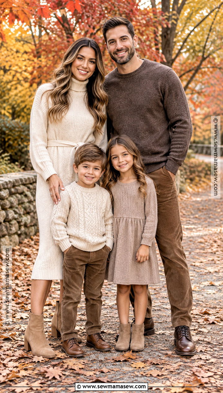 Neutral Knit Fall Family Outfit - 15 fall family outfits 2026