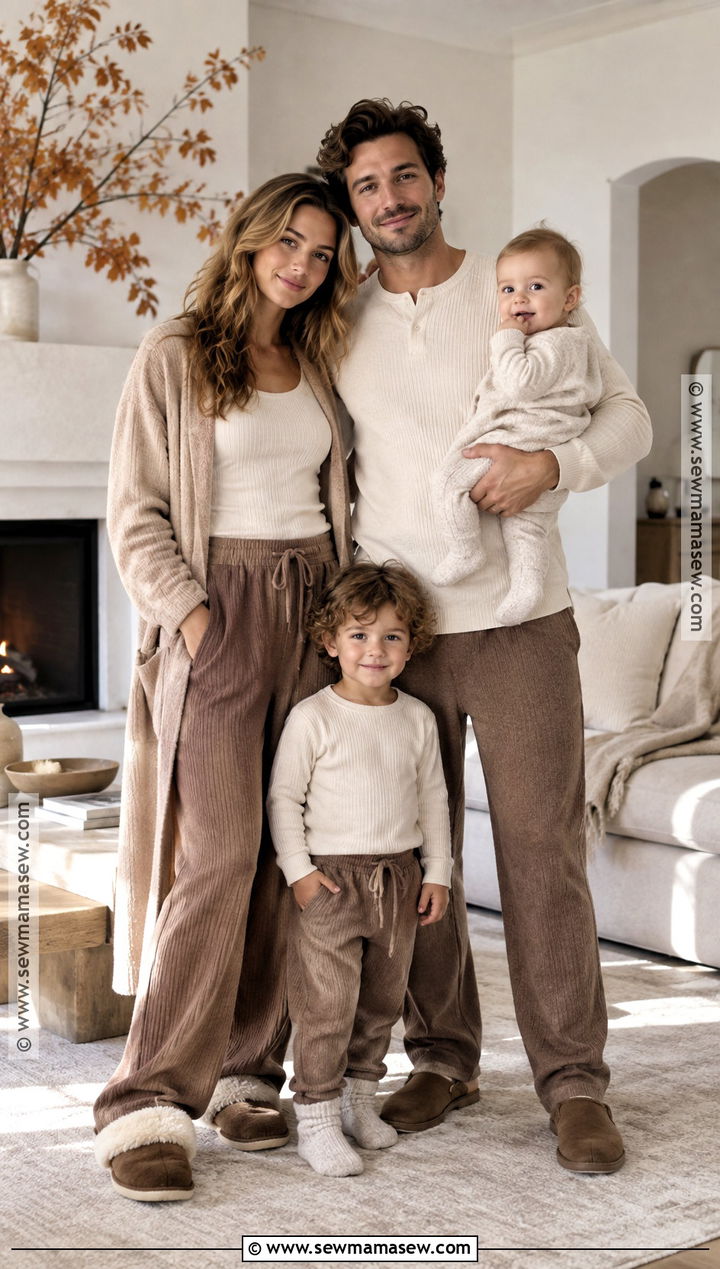 Neutral Thanksgiving Family Pajamas - 15 thanksgiving pajamas for family