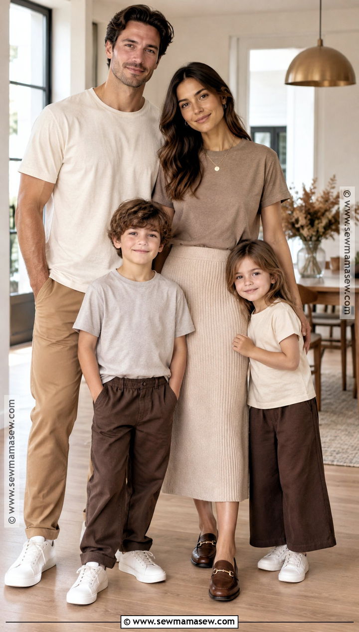 Neutral Thanksgiving Family T Shirts With Brown Trousers - 15 thanksgiving family tshirts ideas