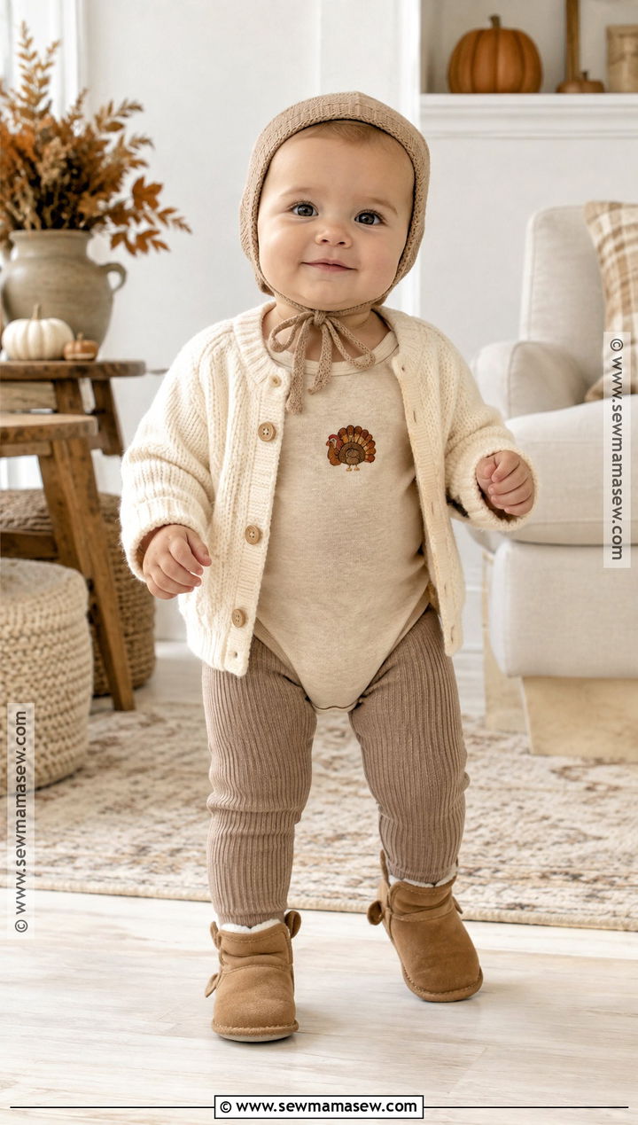 Neutral Thanksgiving Onesie Outfit - 20 thanksgiving onesie ideas