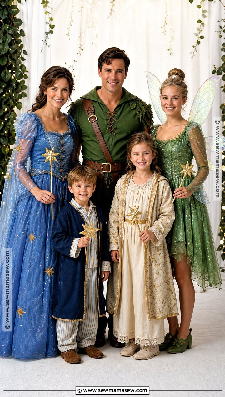 Neverland Wendy Family Costume - 30 wendy halloween costume ideas