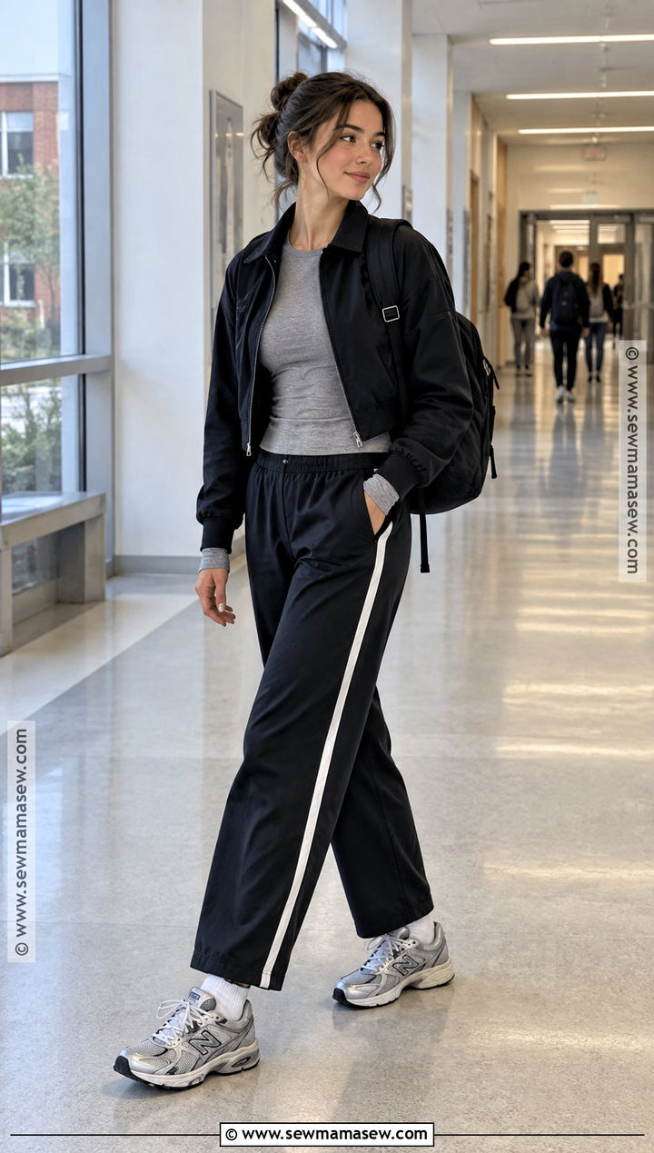 New Balance 1906R With Track Pants And Fitted Top - 15 New Balance Outfit Back To School Ideas