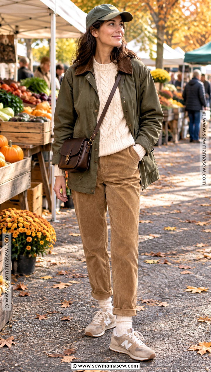 New Balance 471 With Corduroy Pants And Barn Jacket - 15 New Balance Sneakers Fall Fashion