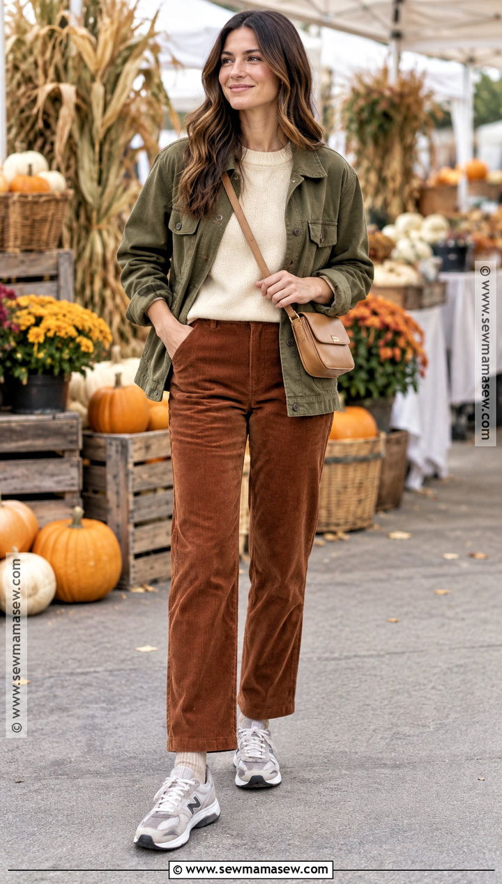 New Balance 530 With Utility Jacket And Corduroy Pants - 15 new balance 530 outfit fall ideas