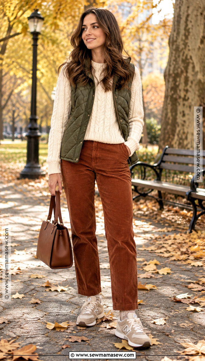 New Balance 574 Corduroy Pants Outfit - 15 new balance sneakers fall style