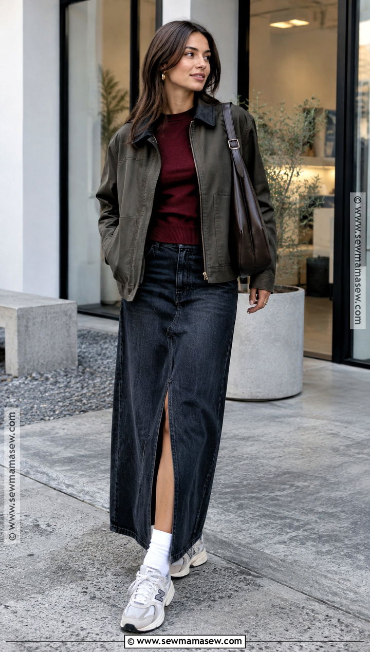New Balance 9060 Maxi Skirt Outfit - 15 new balance sneakers fall style