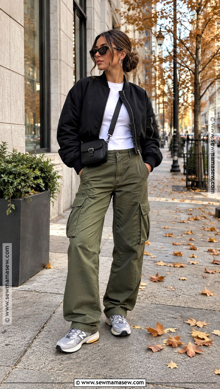 New Balance Shoes With Bomber Jacket And Cargo Pants - 15 new balance shoes outfit fall