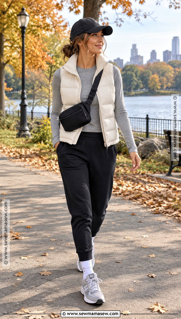 New Balance Shoes With Puffer Vest And Joggers - 15 new balance shoes outfit fall